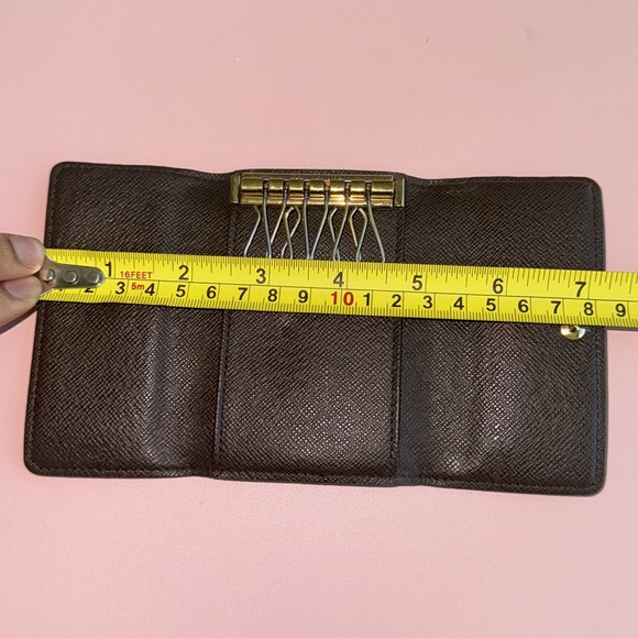 AUTHENTIC Louis Vuitton Damier Ebene Canvas 6 key holder - Picture 13 of 13